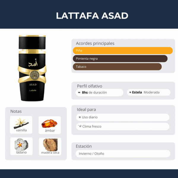 18 Lattafa Asad 100ml
