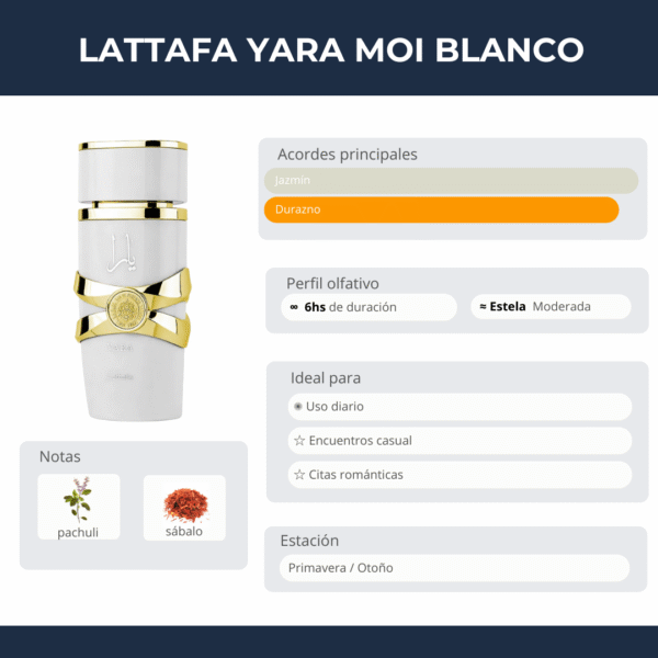 37 Lattafa Yara Moi Blanco 100ml