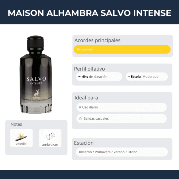Maison Alhambra Salvo intense 100ml